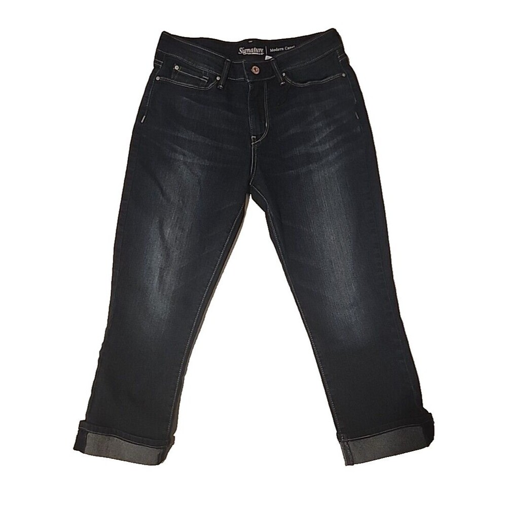 Levi's Signature Capri Jeans Size 8 W29 Womens Mid Rise Medium Wash Denim NWOT